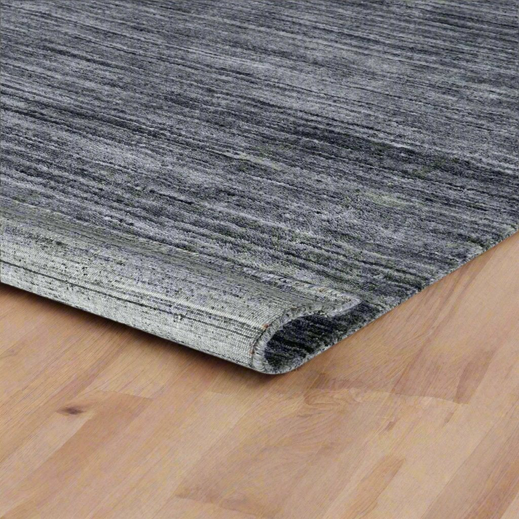 Handloom PET Black Outdoor Area Rug