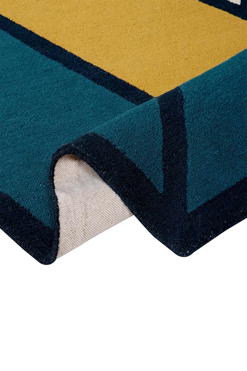 Hand Tufted Multicolor Geometrics Shaped Area Rug