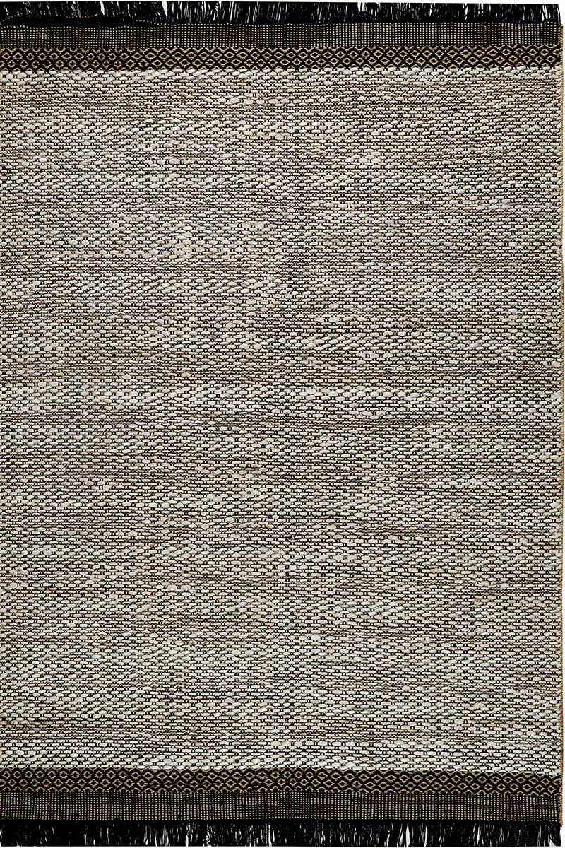 Pitloom Jute and Cotton Grey Flatweave Area Rug
