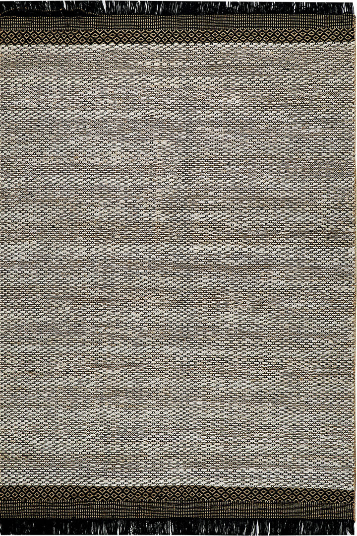 Pitloom Jute and Cotton  Grey Flatweave Outdoor Area Rug