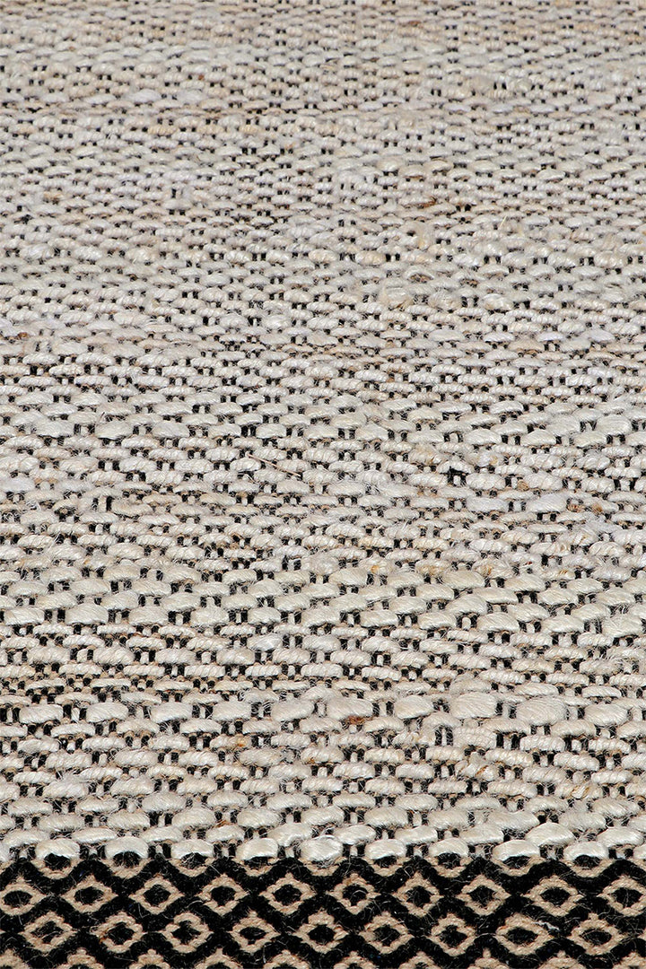 Pitloom Jute and Cotton  Grey Flatweave Outdoor Area Rug