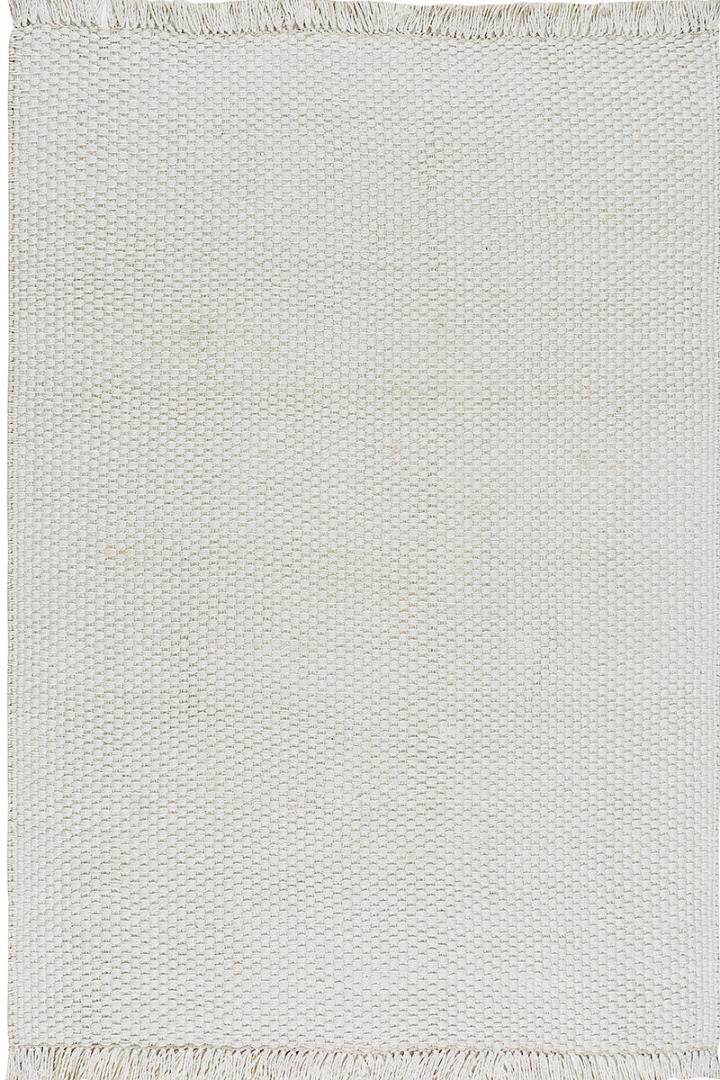 Pitloom PET White Flatweave Outdoor Area Rug