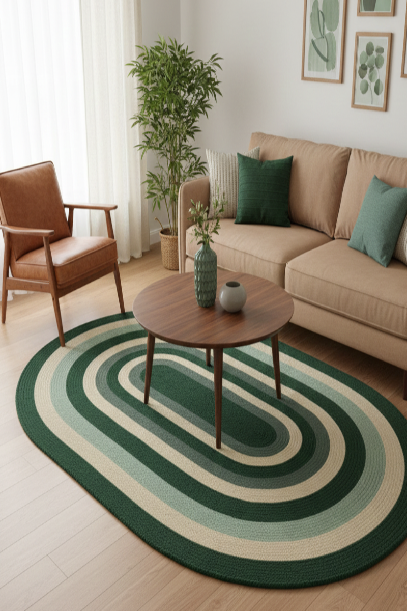 Hand Braided PET Outdoor Rug