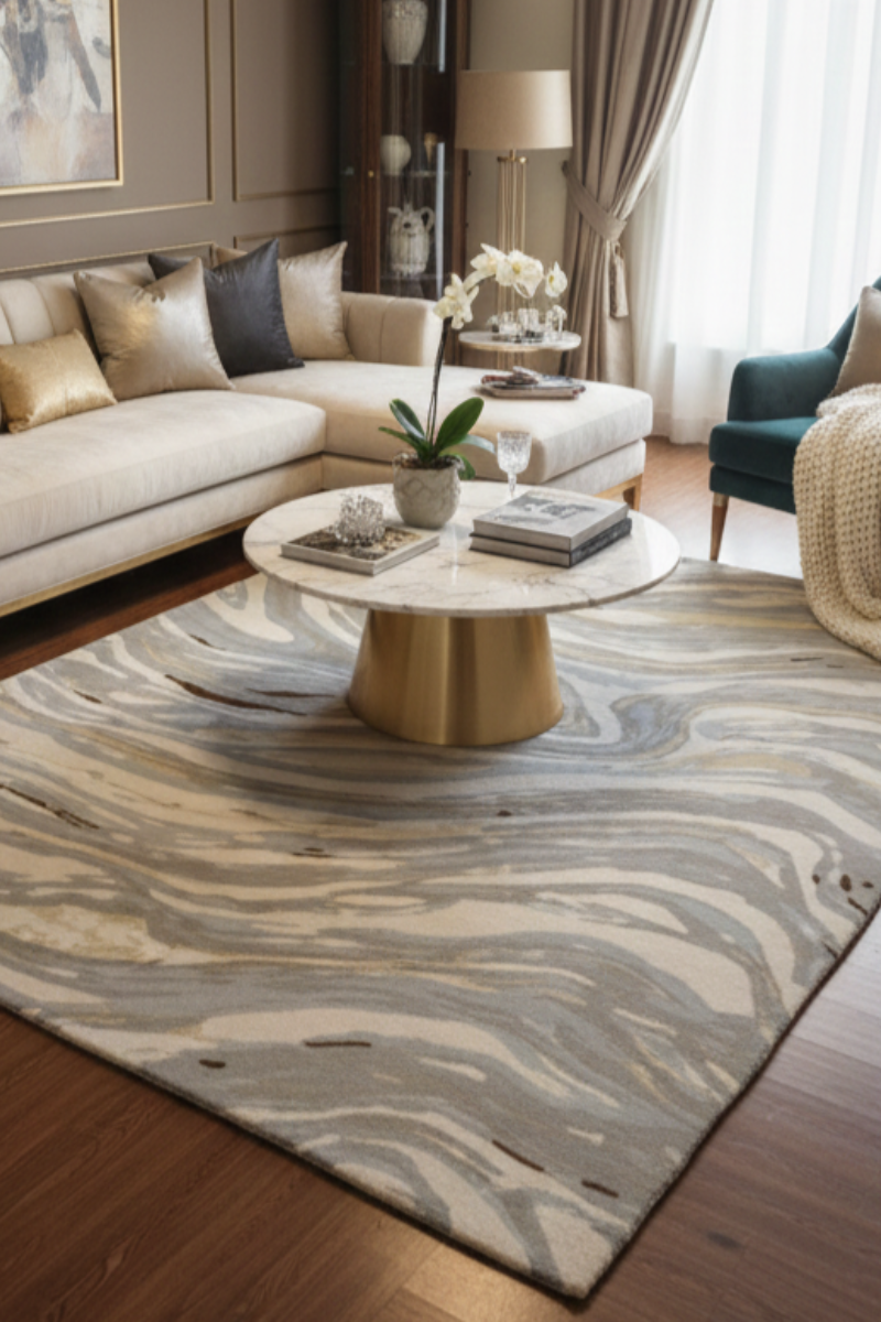 Hand Tufted Wool Multicolour Area Rug