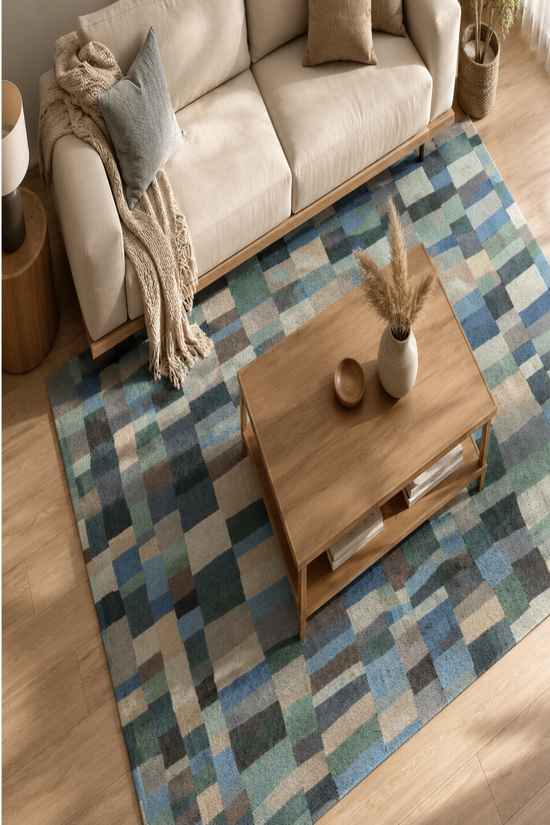 Hand Tufted Wool Multicolor Area Rug