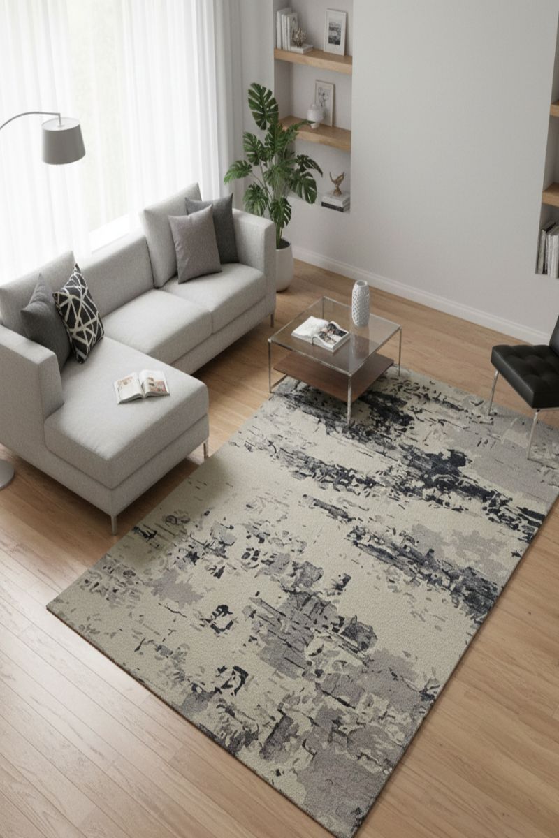 Hand Tufted  Wool and Viscose  Area Rug