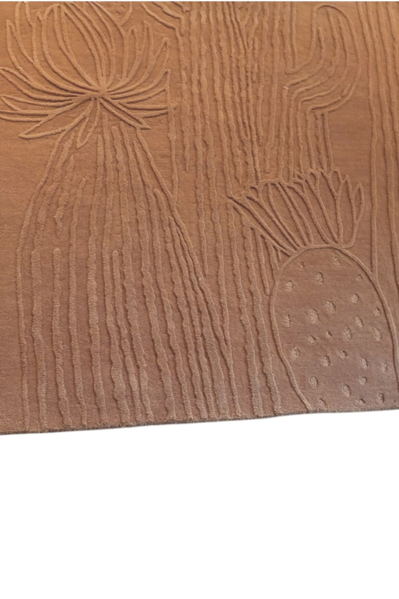 Hand Tufted Wool Brown Area Rug