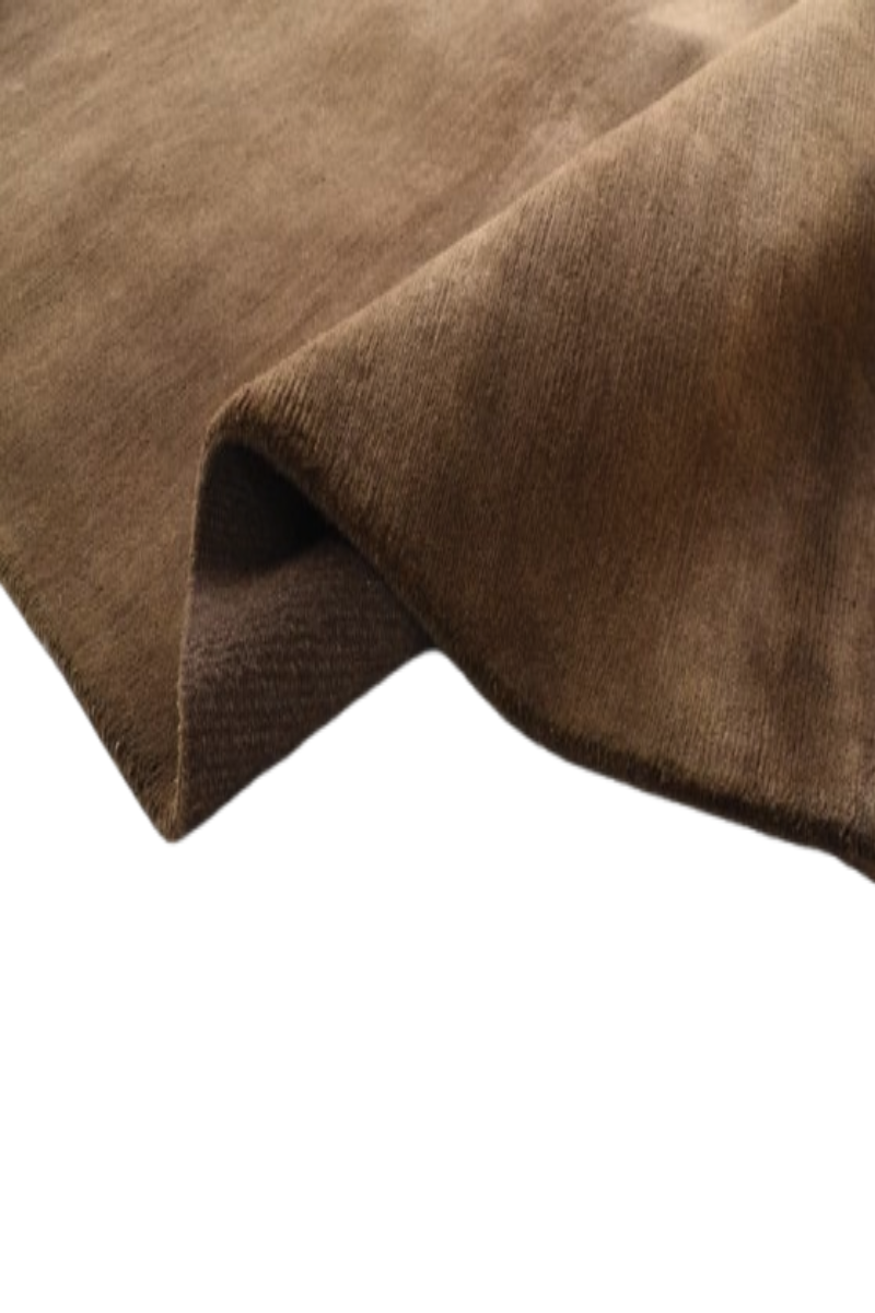 Hand Knotted Wool Brown Area Rug