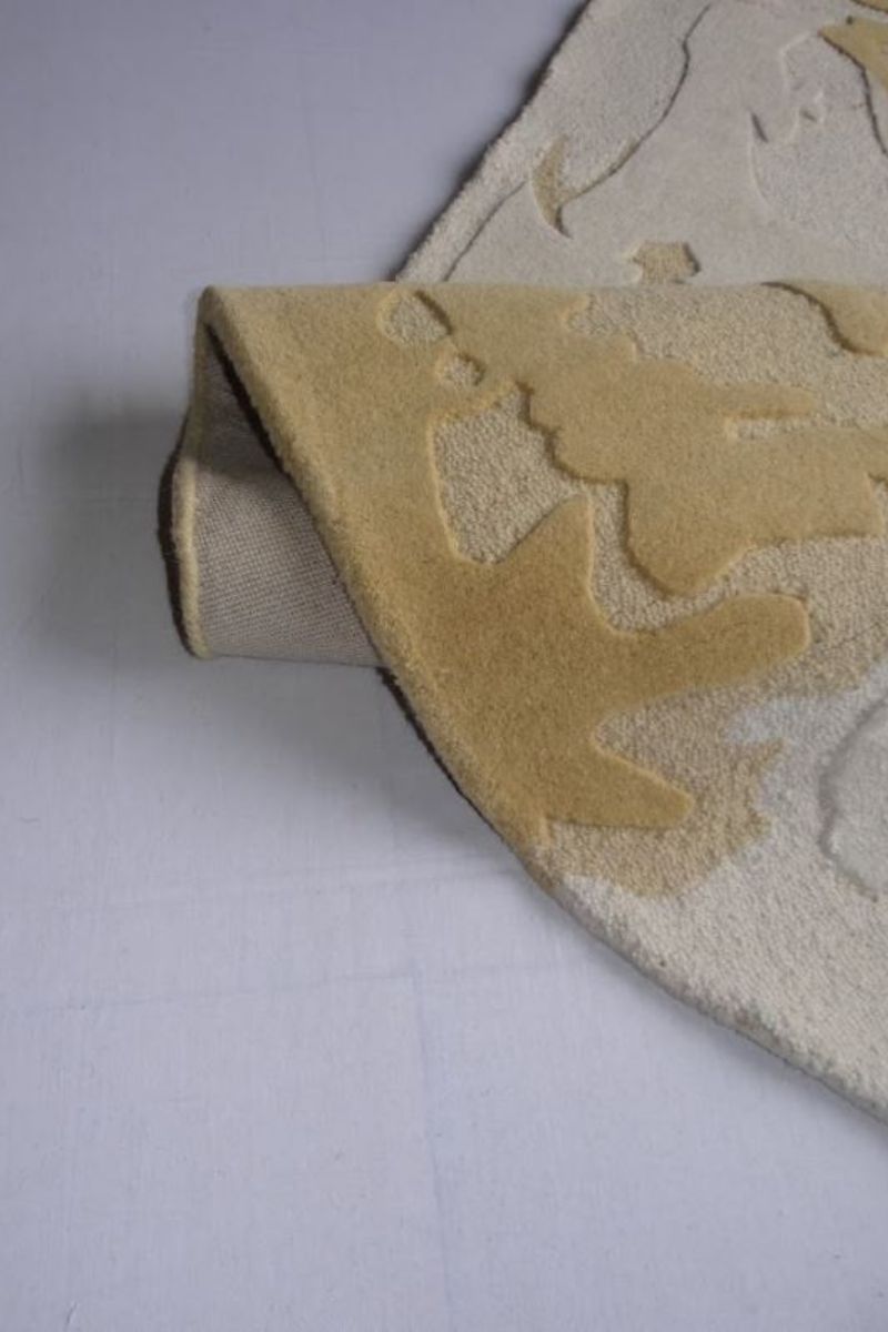 Hand Tufted Wool and Viscose Shaped Area Rug