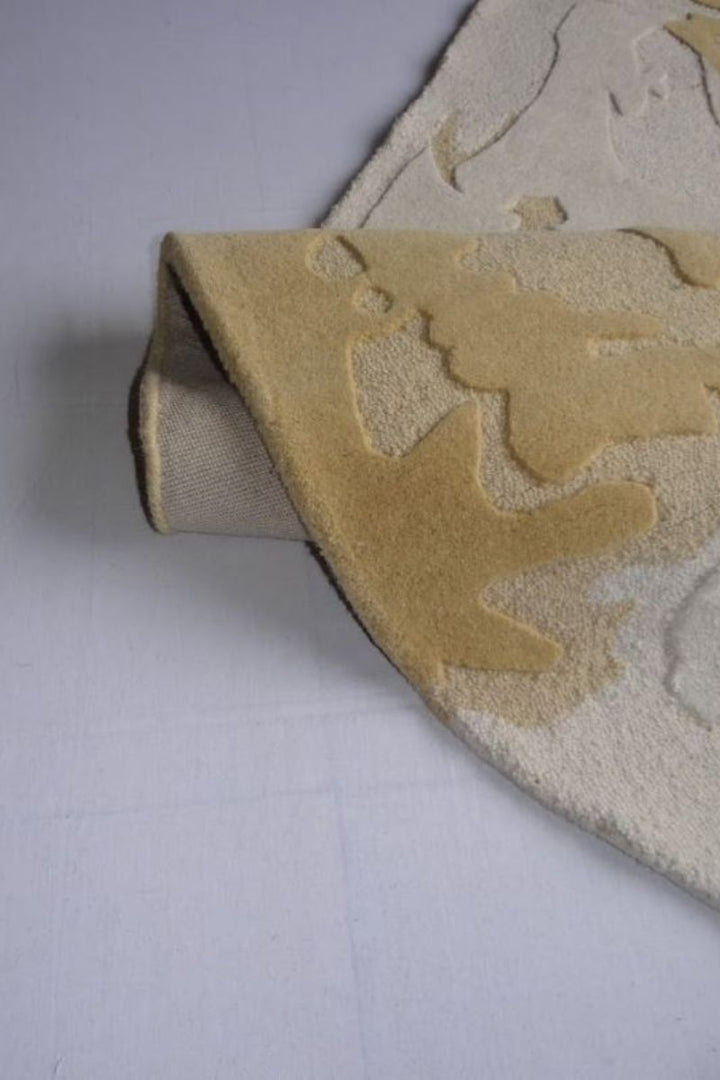 Hand Tufted Wool and Viscose Shaped Area Rug