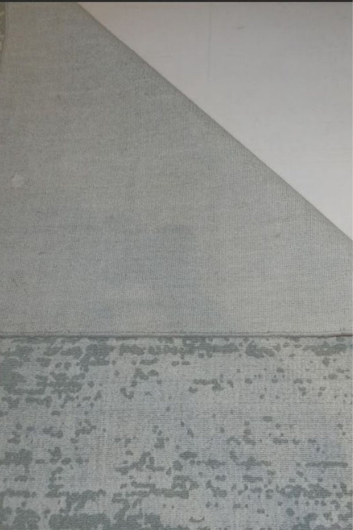 Handloom Printed Cotton Grey Area Rug