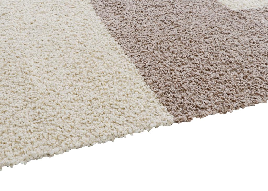 Pitloom PET Off-White  and Brown Outdoor Rug