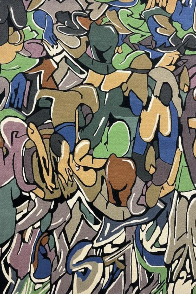 Hand Tufted Wool Multicolor Area Rug