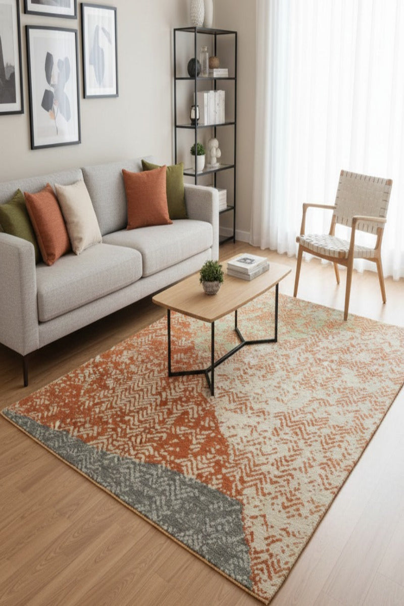 Hand Knotted Wool  Beige Area Rug