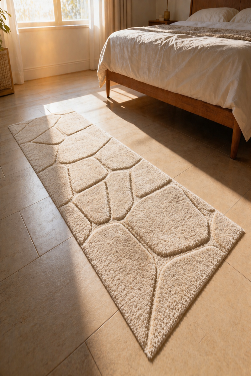 Handtuft Wool White Runner