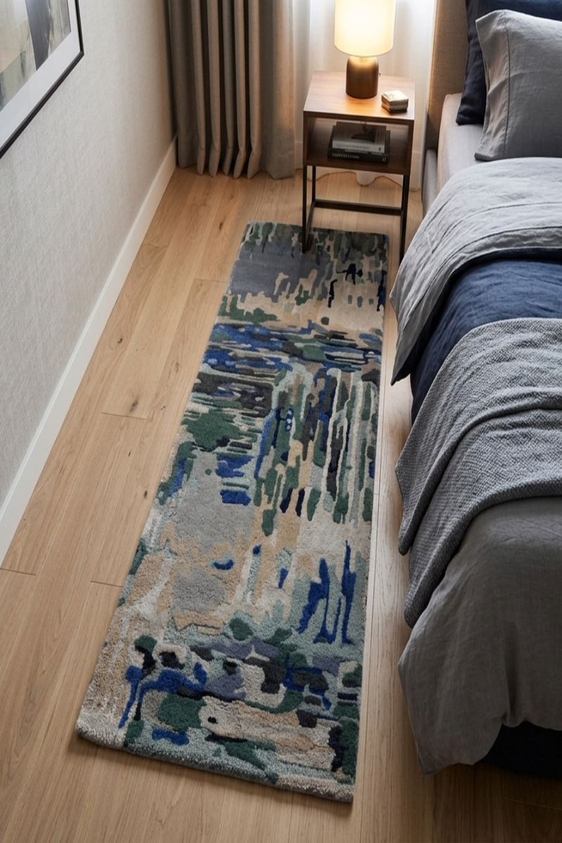 Handtufted Wool and Viscose Runner