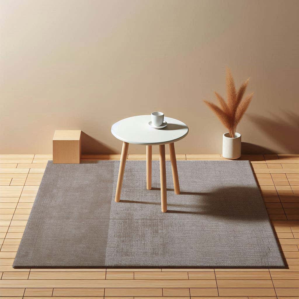 Handloom  Wool and Viscose Area Rug