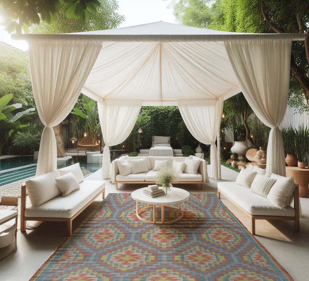 Panja Durry Handmade Wool Multicolor Flatweave Area Rug