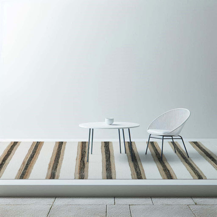 Pitloom Jute and Cotton Flatweave Golden Area Rug