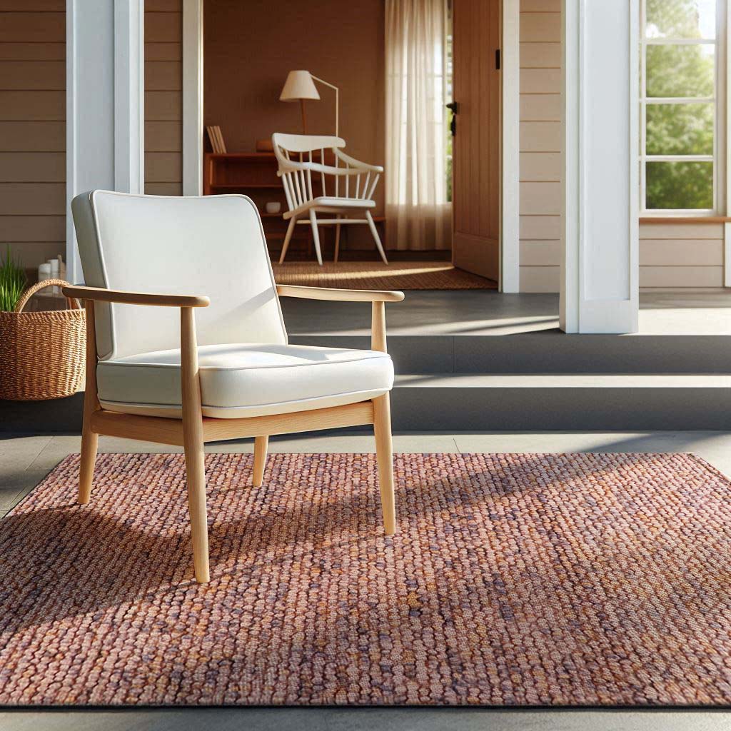 Pitloom Felt Wool Bubble Flatweave Rug
