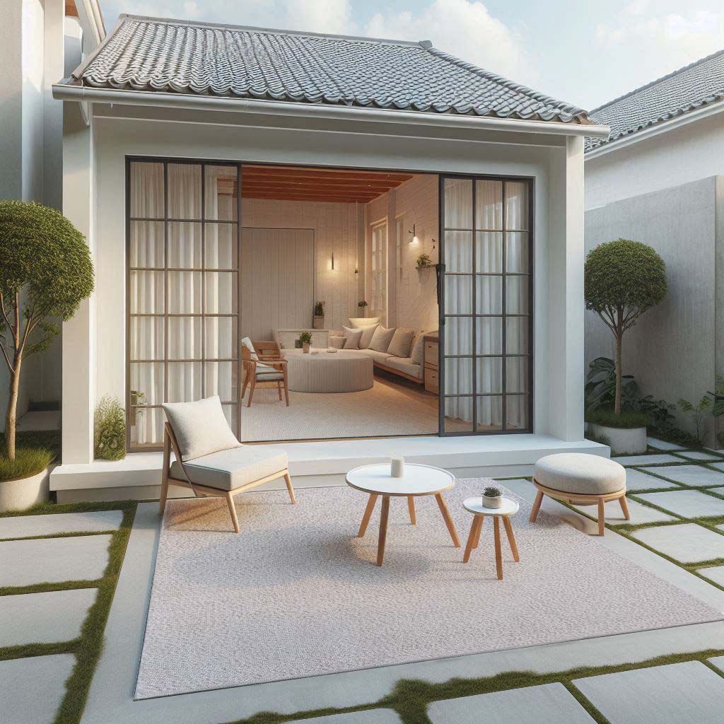 Handloom PET Outdoor Area Rug