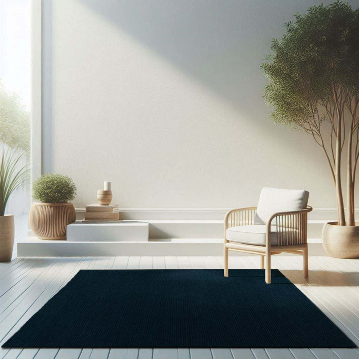 Pitloom PET Blue Flatweave Outdoor Area Rug