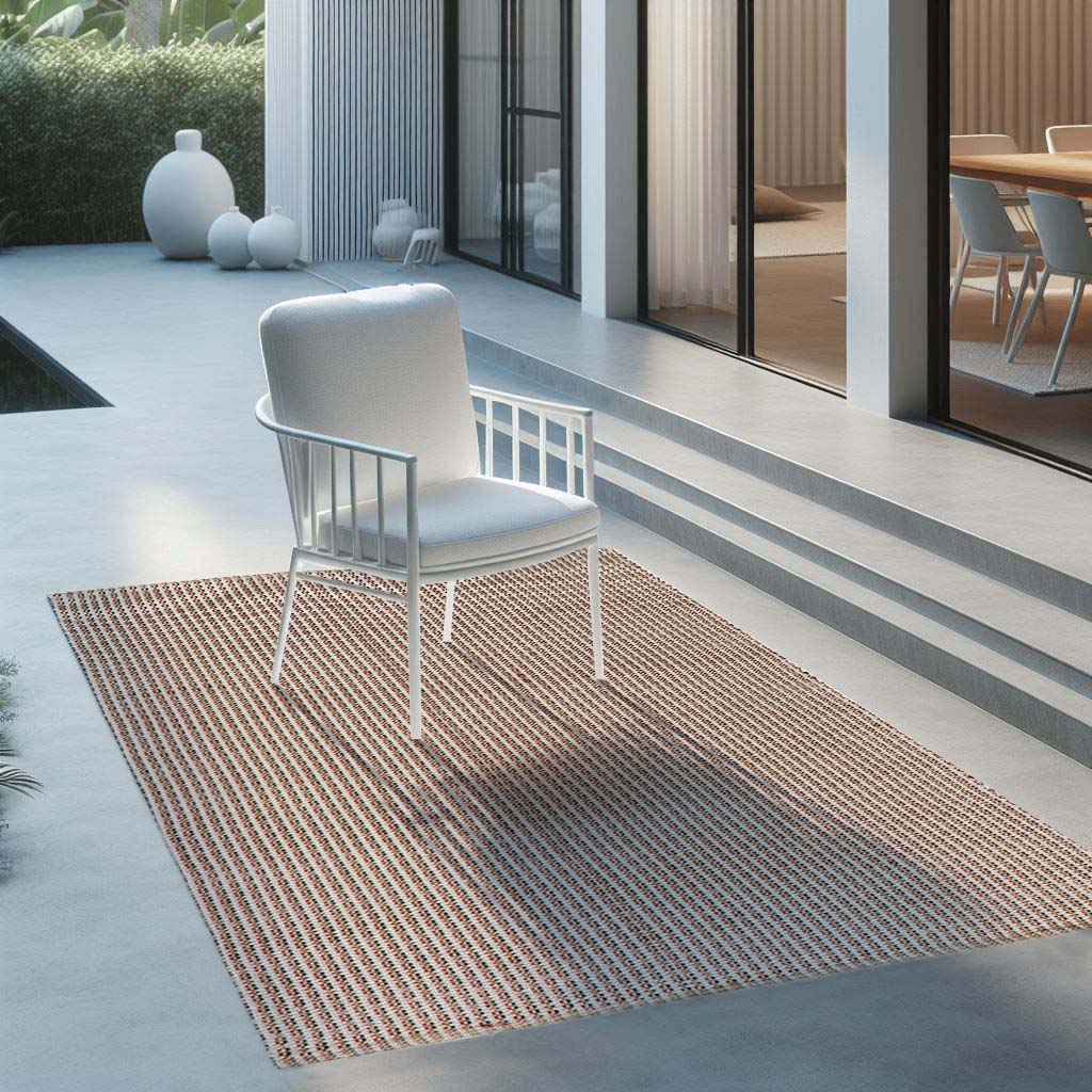 Pitloom Flatweave PET  Brown Outdoor Rug