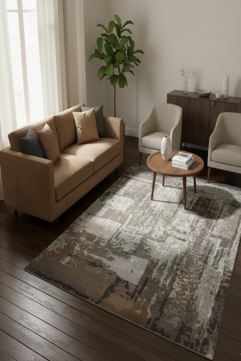 Hand Tufted  Wool and Viscose Area Rug