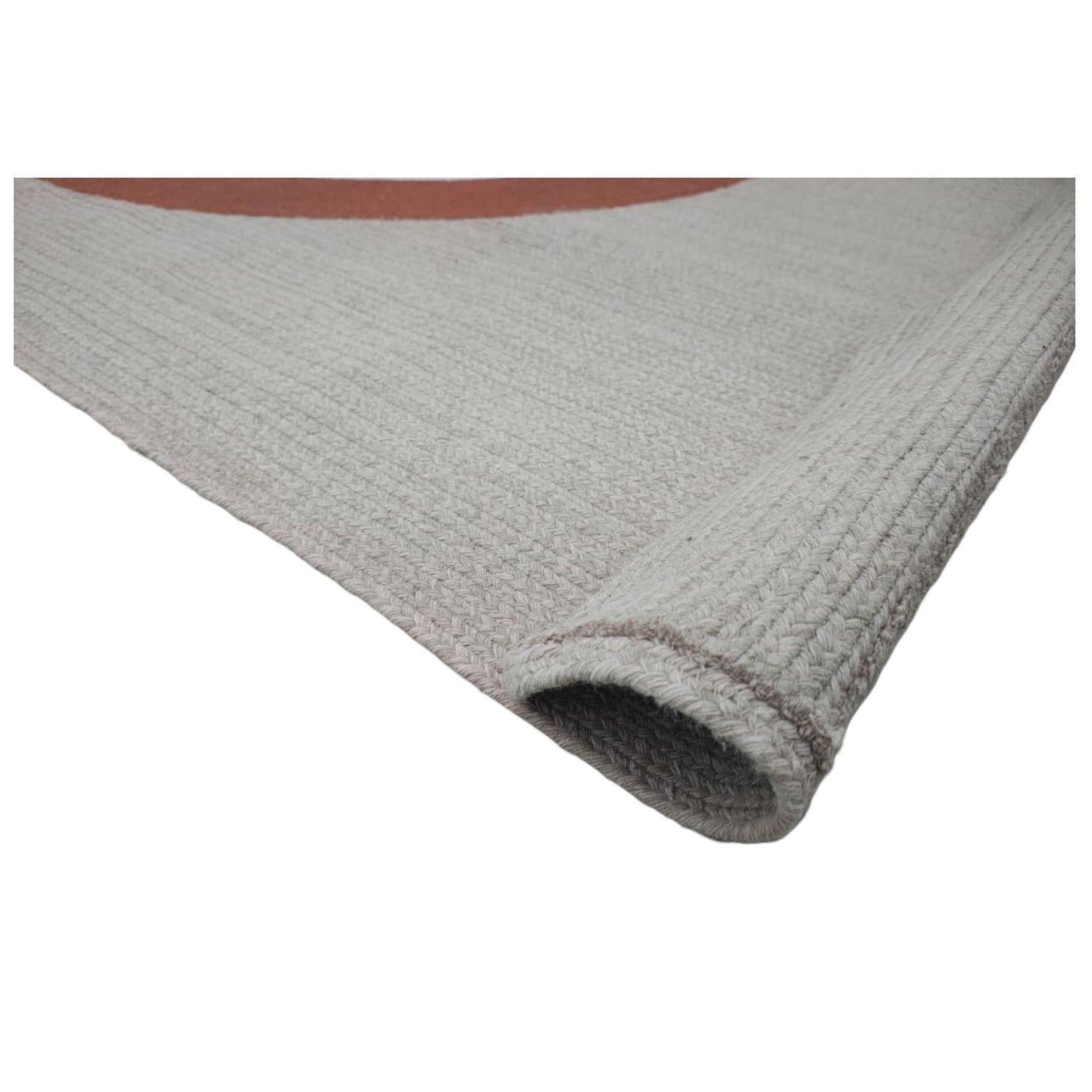 Pitloom PET Flatweave White Dhurrie