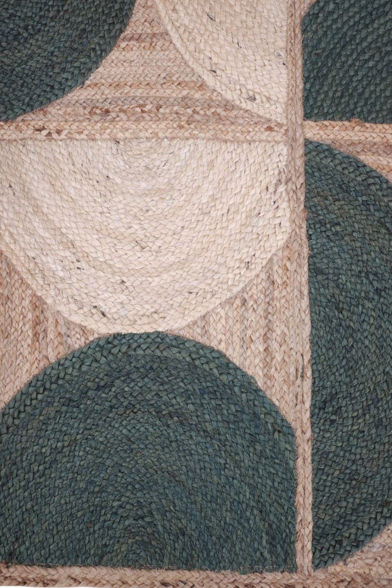 Hand Braided Jute Beige Flatweave Dhurrie