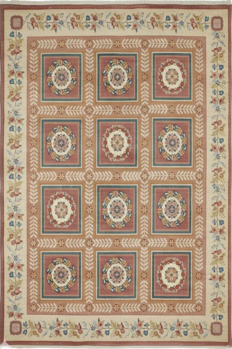 Hand Knotted Wool Multicolor Area Rug